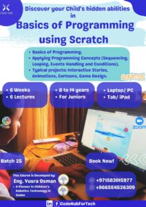 Basics of programming using Scratch- Code Hub For Technology